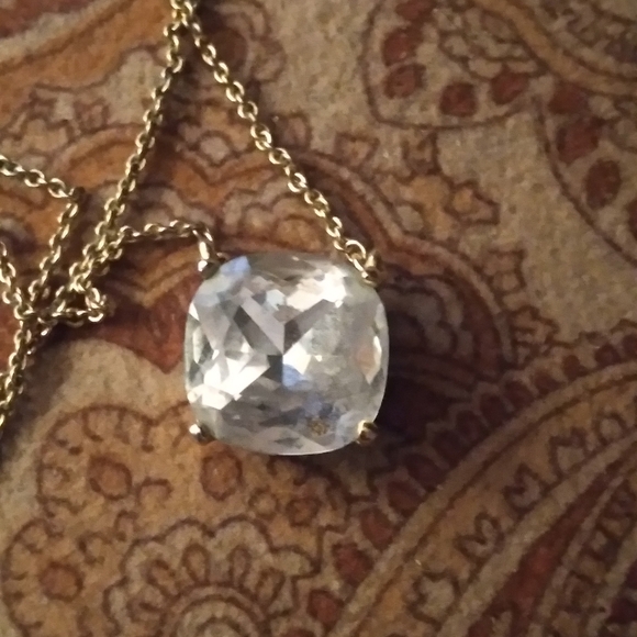 Kate Spade Solitaire Rhinestone Pendant Necklace - Picture 12 of 12